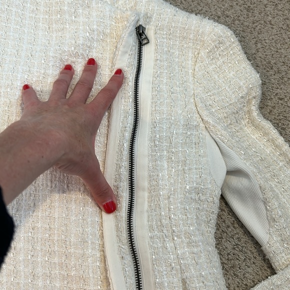 Truth & Pride Ivory Tweed Blazer, XS - Picture 8 of 16